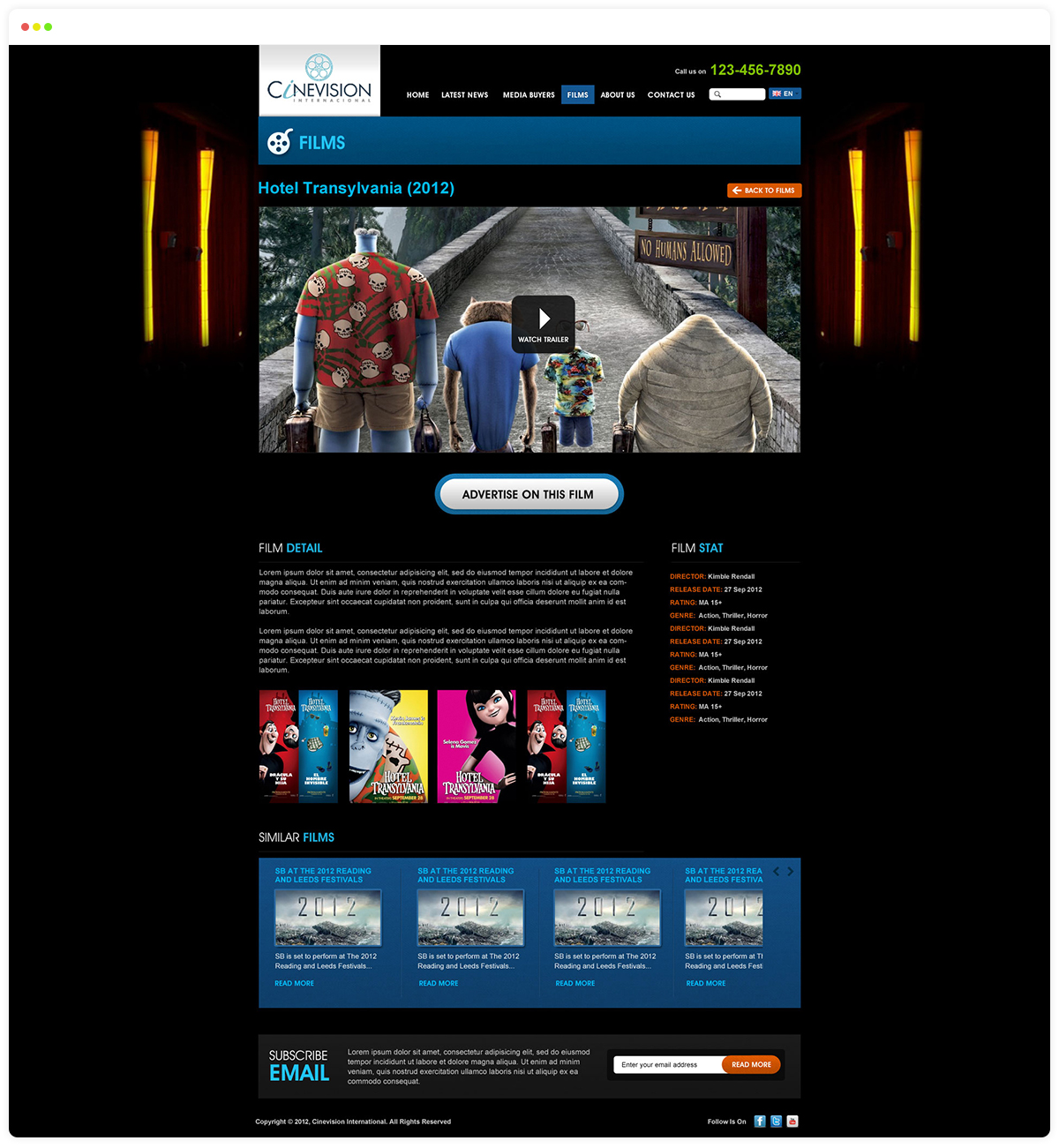 Cinevision Detail Page